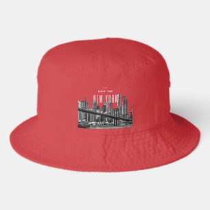 New York Brooklyn Bridge Bucket Hat