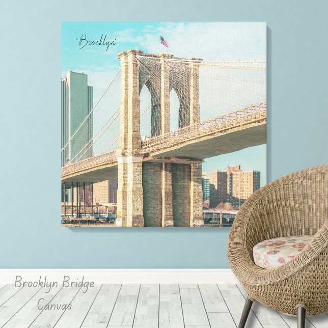 New York Brooklyn Bridge  Canvas Print (Brooklyn Bridge Canvas)