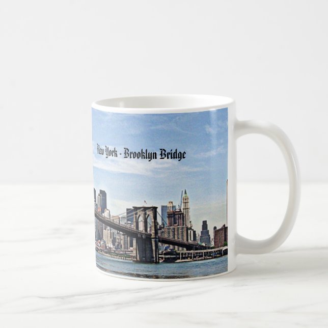 New York - Brooklyn Bridge Coffee Mug (Right)