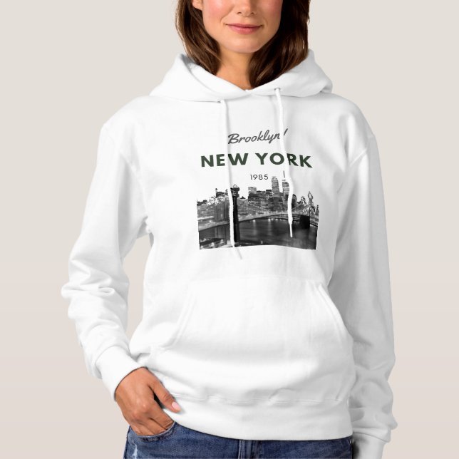 New York Brooklyn Bridge    Hoodie (Front)