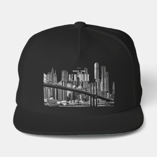 New York Brooklyn Bridge Snap Back Hat (Front)