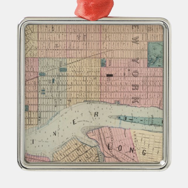 New York, Brooklyn Metal Ornament (Front)