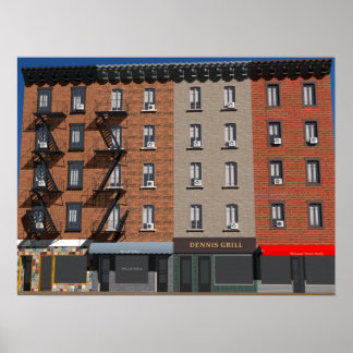 New York Buildings Poster