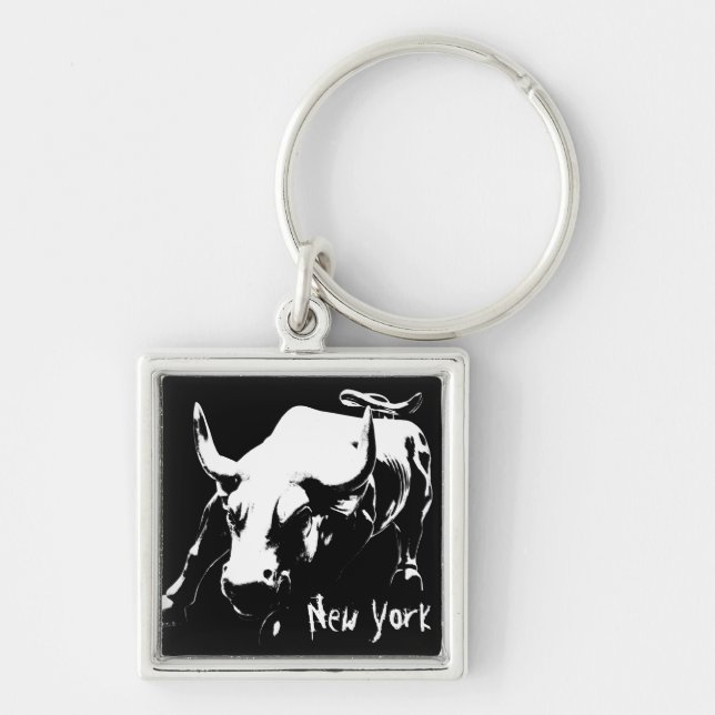 New York Bull Key Chain New York Market Souvenirs (Front)