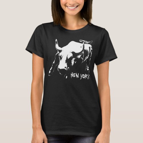 New York Bull T_shirt Womens NY Shirt Souvenir