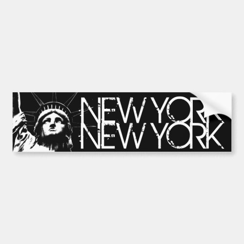 New York Bumper Sticker Statue of Liberty Stickers