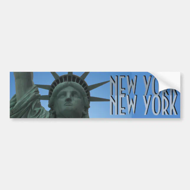 New York Bumper Sticker Statue of Liberty Stickers | Zazzle