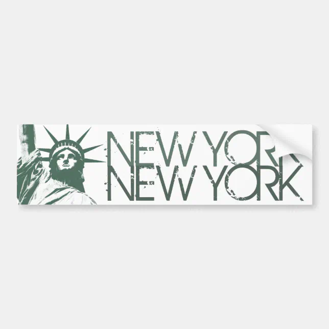 New York Bumper Sticker Statue of Liberty Stickers | Zazzle