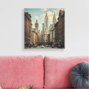 New York Bustling city Canvas Print