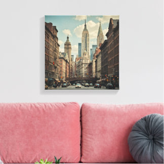New York Bustling city Canvas Print