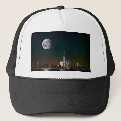 New York by Night Design Trucker Hat