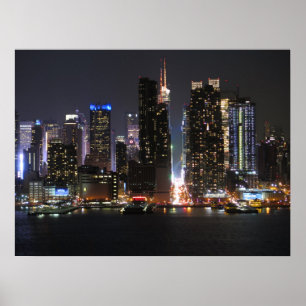 New York by night Poster