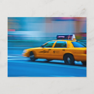 New York Cab Postcard
