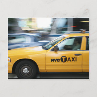 New York Cab Postcard