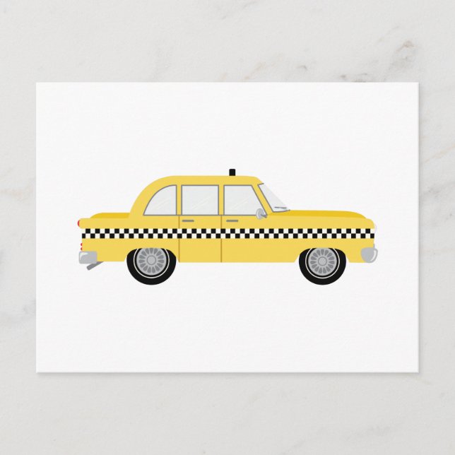 New York Cab Postcard (Front)