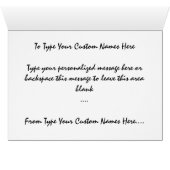New York Card Cityscape New York Souvenir Card (Inside Horizontal (Bottom))