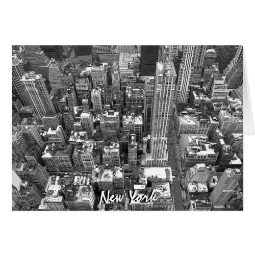 New York Card Cityscape New York Souvenir Card