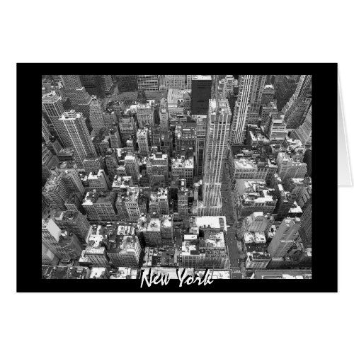 New York Card Cityscape New York Souvenir Card