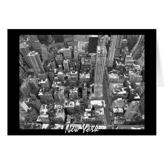 New York Card Cityscape New York Souvenir Card (Front Horizontal)