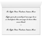 New York Card Cityscape New York Souvenir Card (Inside Horizontal (Bottom))