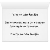 New York Card New York Bull Souvenir Card (Inside Horizontal (Bottom))