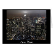 New York Card New York City Skyline Souvenir Card (Front Horizontal)