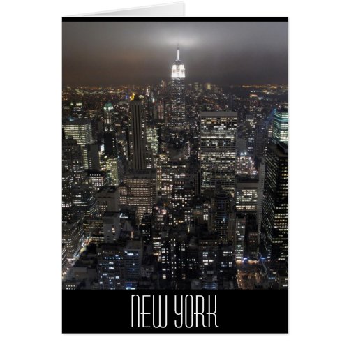 New York Card New York City Skyline Souvenir Card