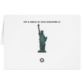 New York Card New York Souvenir Card Landmarks (Back Horizontal)