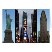 New York Card New York Souvenir Card Landmarks (Front Horizontal)