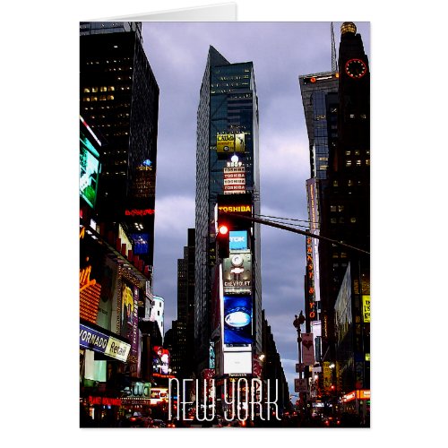 New York Card Times Square New York Souvenir Card