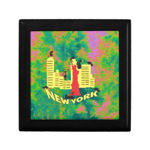 NEW YORK cat Keepsake Box