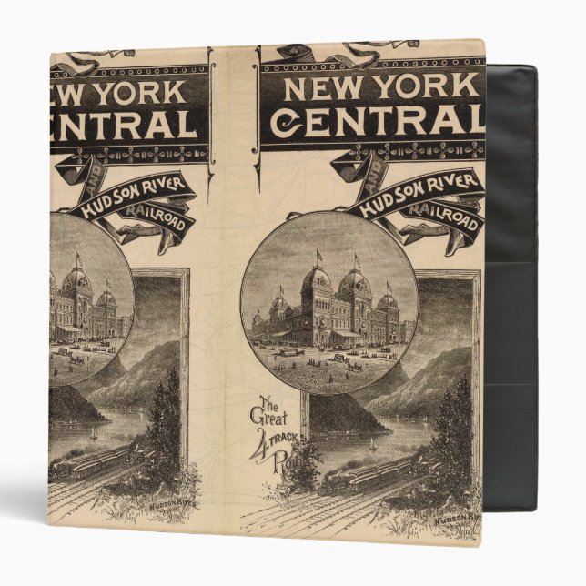 New York Central and Hudson River Railroad Binder (Front/Inside)