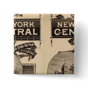 New York Central and Hudson River Railroad Pinback Button
