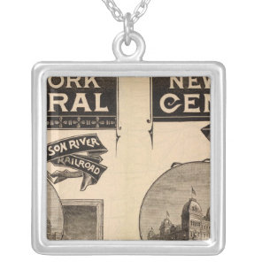 New York Central and Hudson River Railroad Silver Plated Necklace