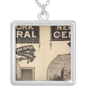 New York Central and Hudson River Railroad Silver Plated Necklace