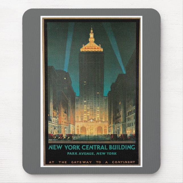 New York Central Building 1930 Mouse Pad (Front)
