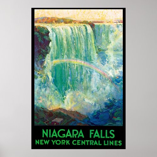 New York Central Line to Niagara falls Poster