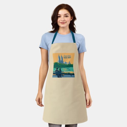 New York Central Park Bench Apron