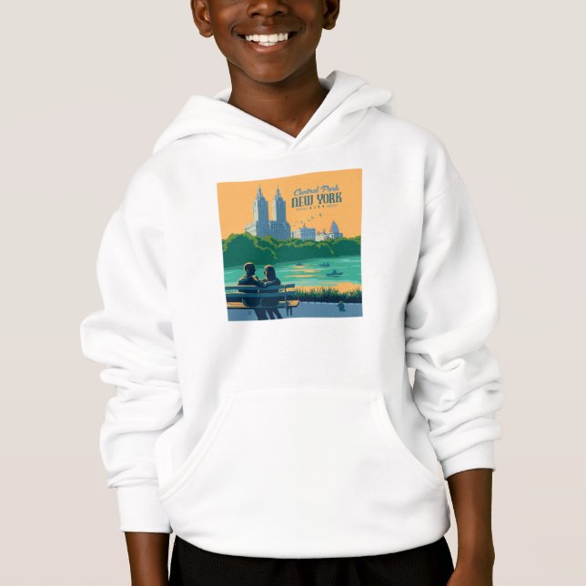 New York Central Park Bench Hoodie (Front)
