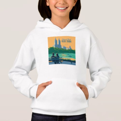 New York Central Park Bench Hoodie
