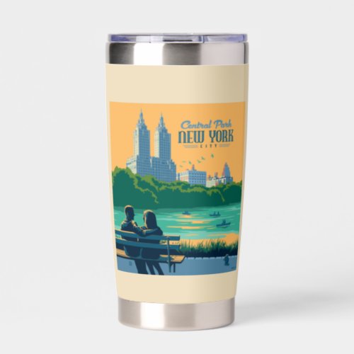 New York Central Park Bench Insulated Tumbler