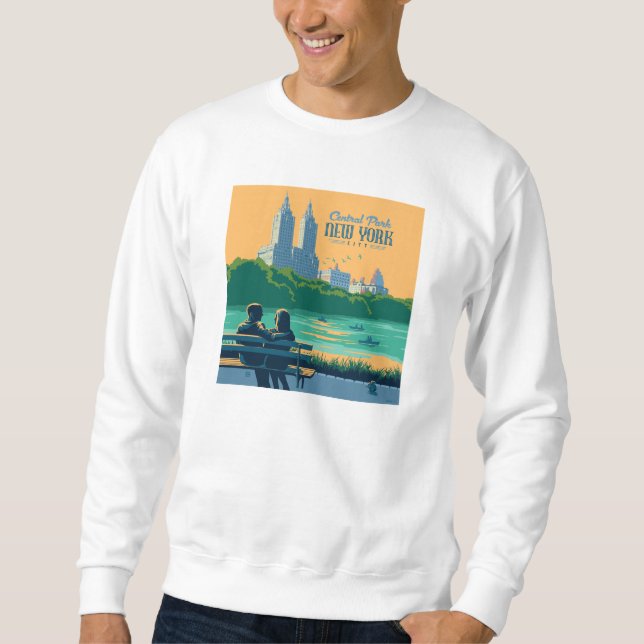 New York Central Park Bench Sweatshirt (Front)