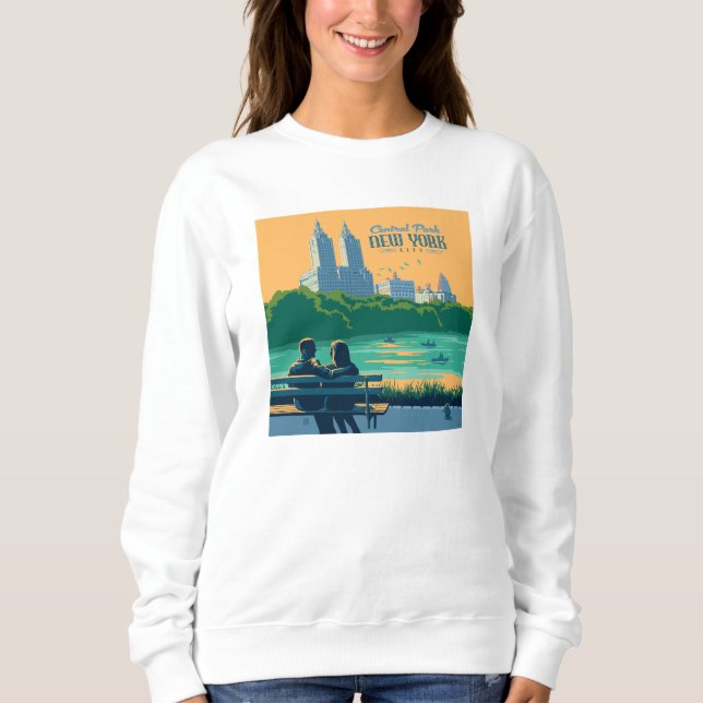 New York Central Park Bench Sweatshirt (Front)