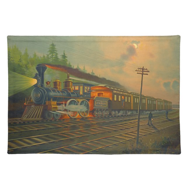 New York Central Railroad 1884 Cloth Placemat (Front)