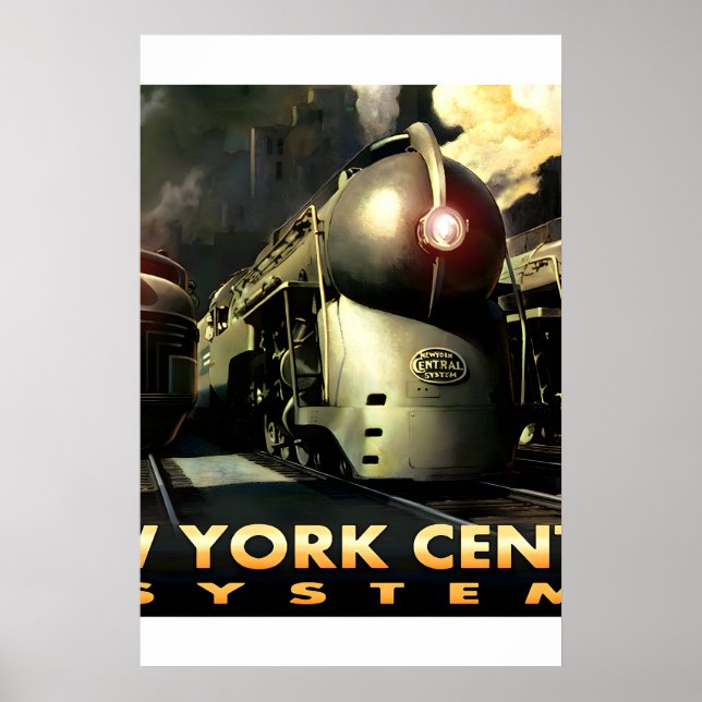 New York Central System Streamliners New Retro Poster (Front)