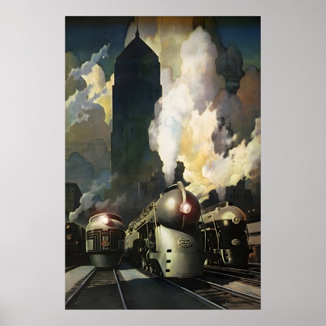 New York Central System Streamliners New Retro Poster (Front)