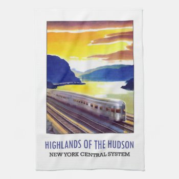New York Central Train Vintage Image Towel by dbvisualarts at Zazzle