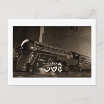 New York Central Vintage Art  Deco Train Postcard by scenesfromthepast at Zazzle
