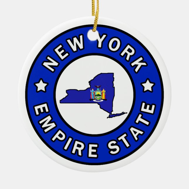 New York Ceramic Ornament (Front)