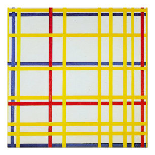 New York City 1 by Piet Mondrian Poster